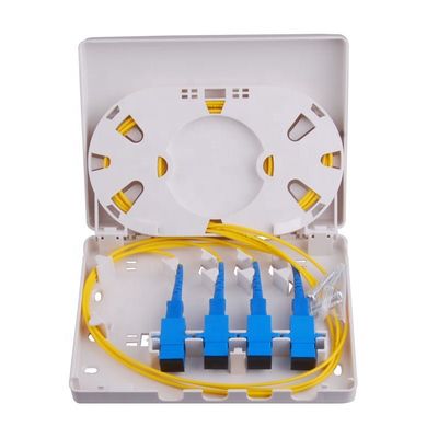 4 Ports Fiber Optic Cable Junction Box 0.45kg Outlet Anti UV