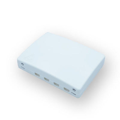 4 Ports Fiber Optic Cable Junction Box 0.45kg Outlet Anti UV