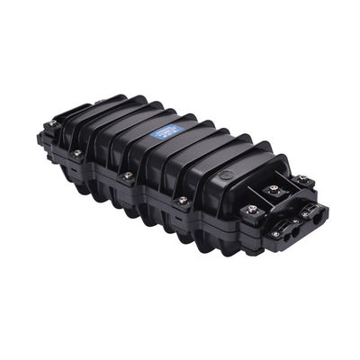 5009H 144 Core Optical Fiber Cable Splicing Horizontal Inline Joint Closure 2Inlets 2 Outlets