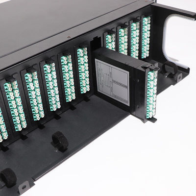 3U LC Fiber Optic Termination Box LGX Modular Patch Panel 0.3db 576F