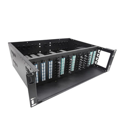 3U LC Fiber Optic Termination Box LGX Modular Patch Panel 0.3db 576F