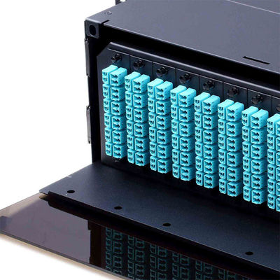 4U LGX Chassis 288 Core Fiber Optic Distribution Panel 12 Port SC 24 Port LC