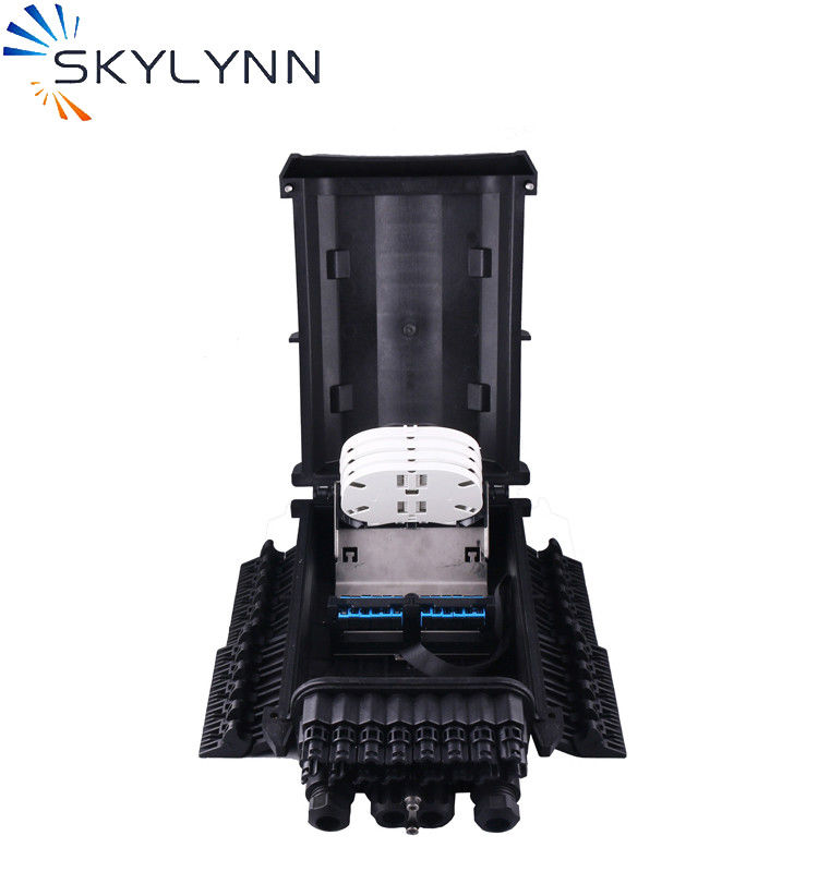 Inline FOSC 288F Fiber Joint Closure FTTH IP68 Waterproof Plastic Enclosure Box