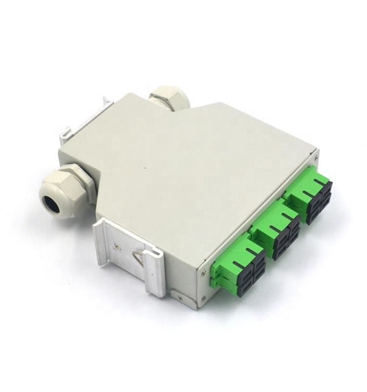 DIN Rail Mounted FTTH Junction Box 12F 24F