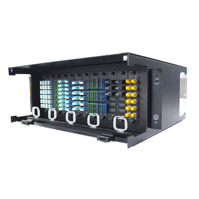 3U LC Fiber Optic Termination Box LGX Modular Patch Panel 0.3db 576F