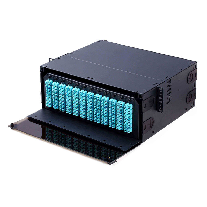 4U LGX Chassis 288 Core Fiber Optic Distribution Panel 12 Port SC 24 Port LC